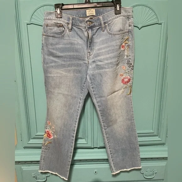 π Slim Broken in Boyfriend jeans - floral embroidery - Picture 2 of 7
